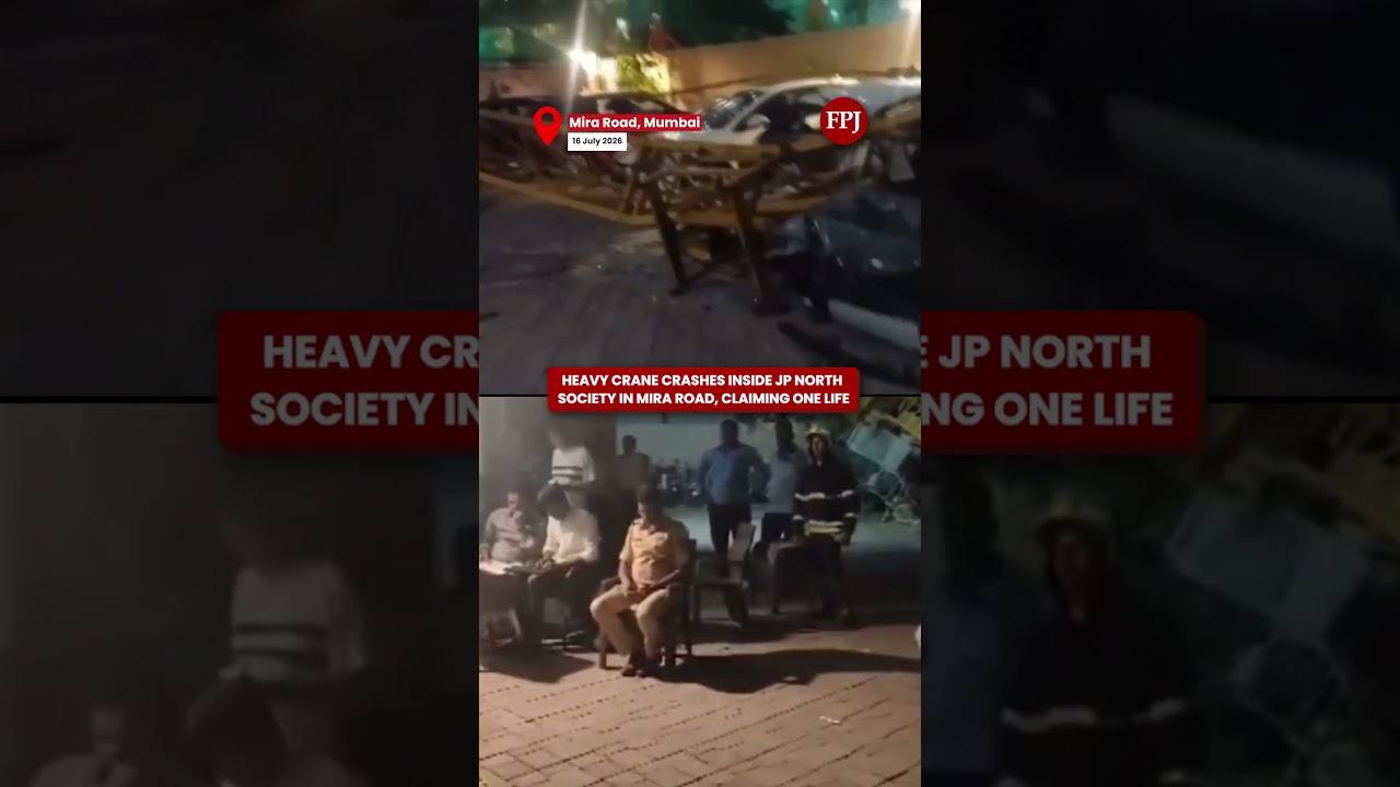 Mira Road Crane Accident: 1 D*ad After Crane Collapses Inside Society