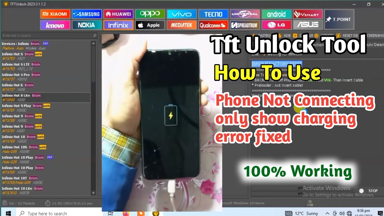 how to connect phone to tft unlock tool | tft unlock tool not detecting phone | best tool 2025