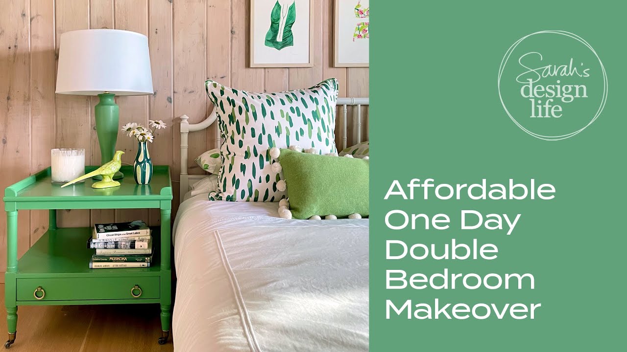 Affordable One Day Double Bedroom Makeover!