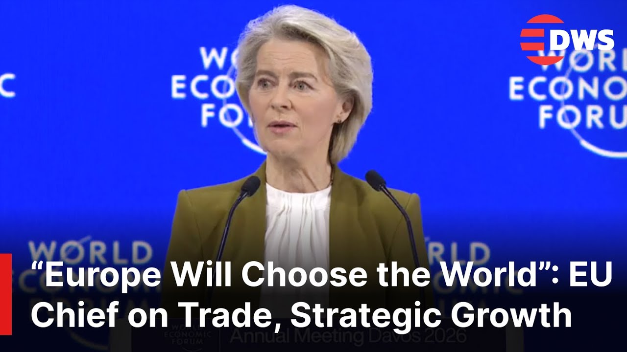 FULL SPEECH: EU Chief Von der Leyen on EU Independence, Trade, Global Power at Davos 2026 | AC1E