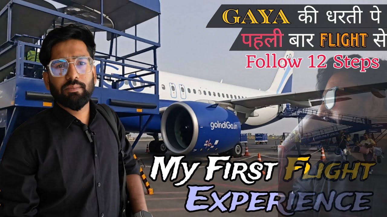 Delhi to Gaya Flight 🫣 | First Flight Journey | How to travel in flight first time