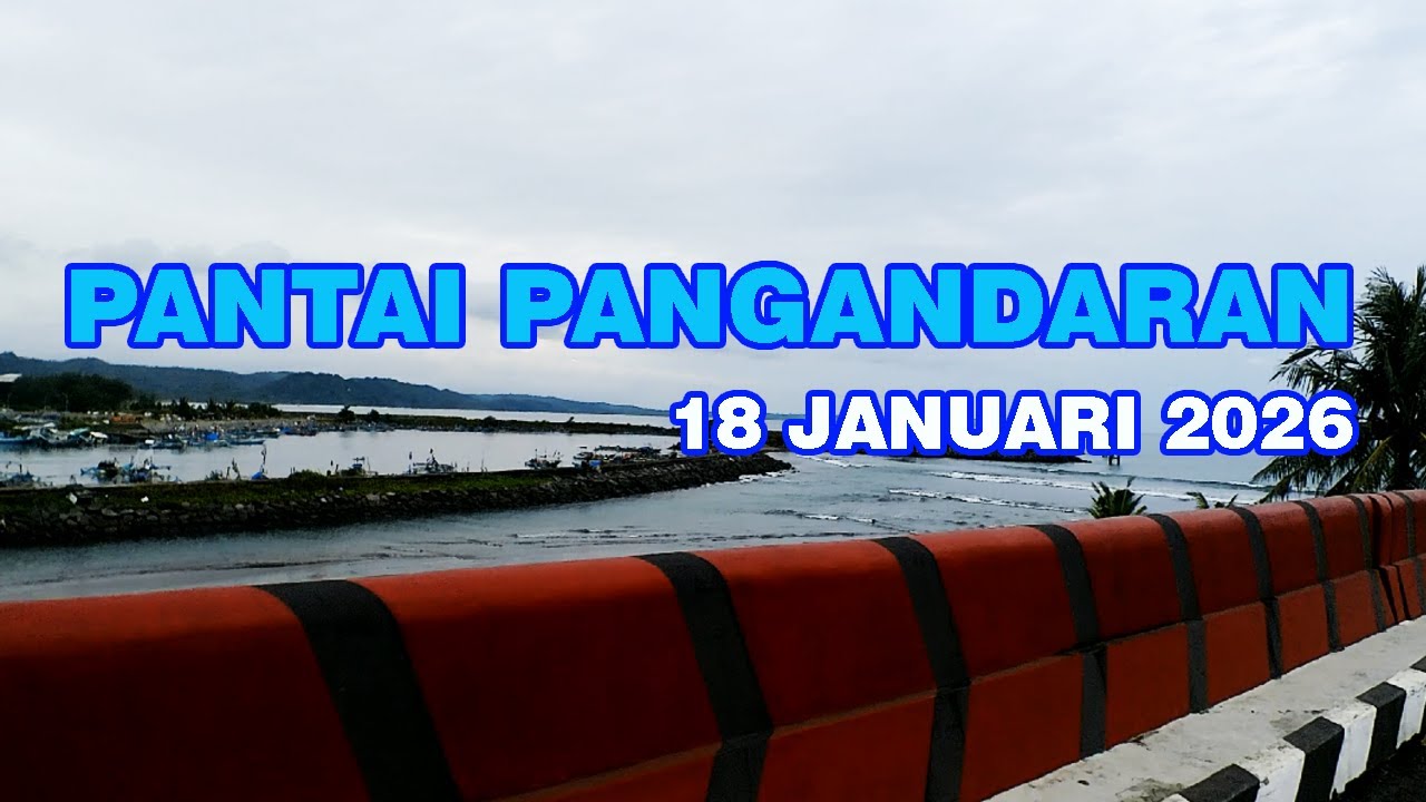 Pantai Pangandaran, 18 Januari 2026 #pangandaran #pantaipangandaran #fypyoutube #traveling