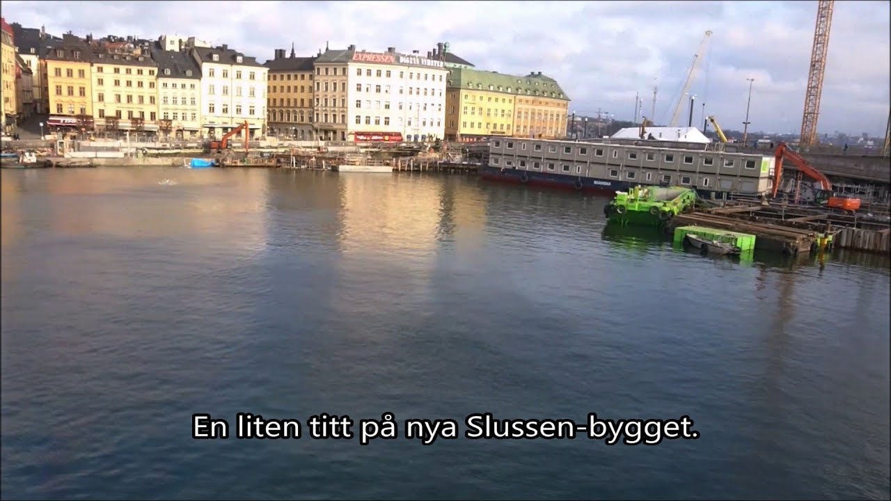 Bygget nya Slussen Stockholm 9 feb 2020