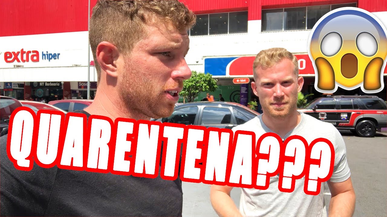 GRINGOS FAZENDO COMPRAS DE CASA PARA A QUARENTENA NO BRASIL (Como Está a Situação?)