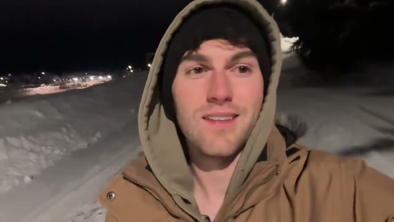 Paseo noche en la nieve... hace mucho frío (Lofi ASMR uncut Español)