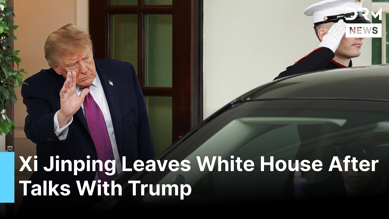 Trump Waves Goodbye as Xi Jinping's Car Departs White House After Landmark Summit Talks | AC1G