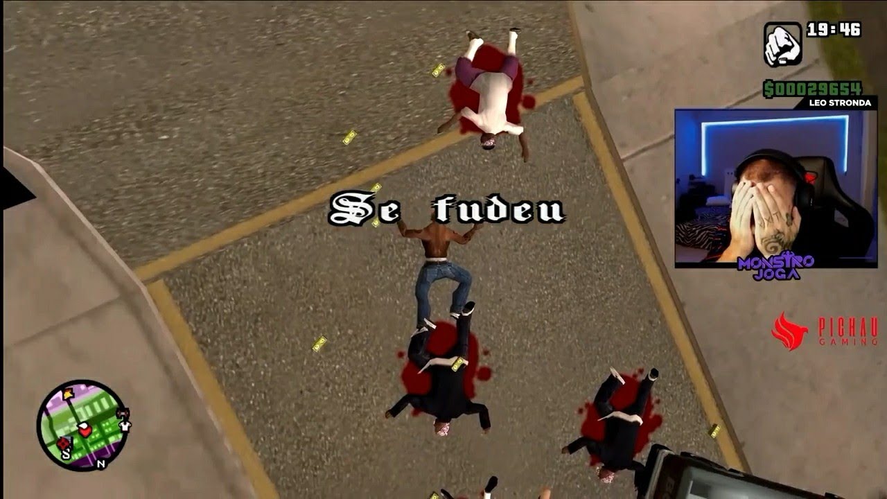MELHORES MOMENTOS DO LEO STRONDA NO GTA SAN ANDREAS PARTE 5