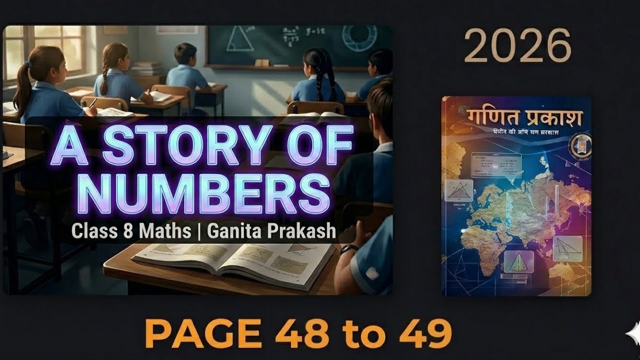 A Story of Numbers  | Part 1| Class 8 Maths  |  Chapter 3 |  Ganita Prakash  | 