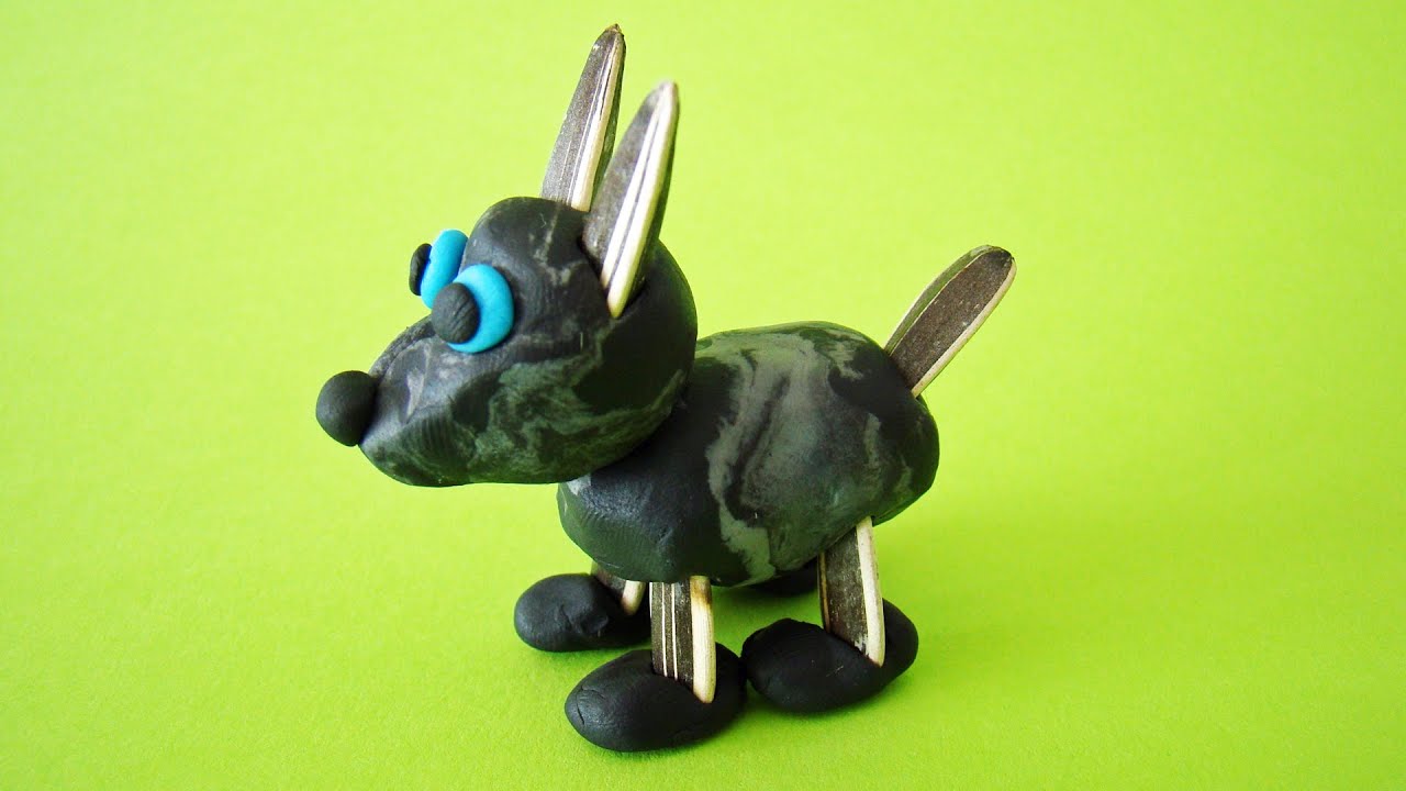 Loup, chien en pâte à modeler | Loup | Chien | Animaux en plasticine