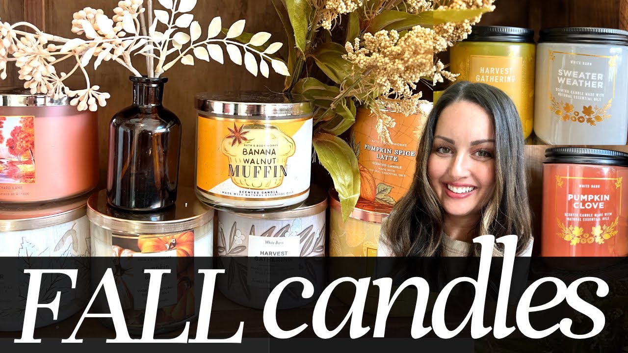 🍂 NEW! BATH AND BODY WORKS FALL CANDLES HAUL - Best Fall Candles 2022