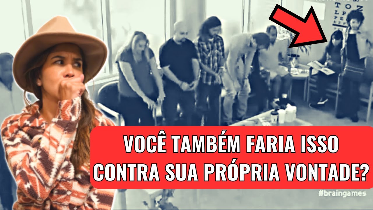 Ciência prova que se todo mundo PULAR DA PONTE, você também pularia - O EXPERIMENTO DE ASCH