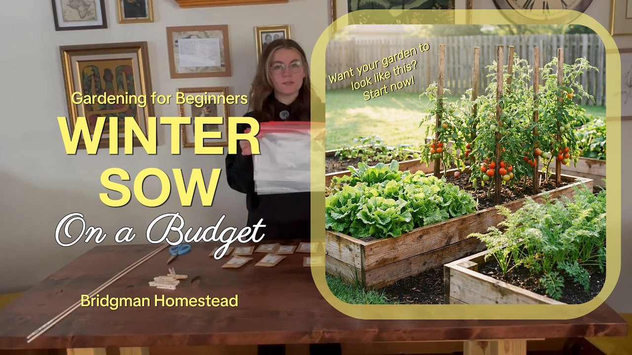 How to Winter Sow Seeds for HUGE Plants (Beginner Gardening Guide)