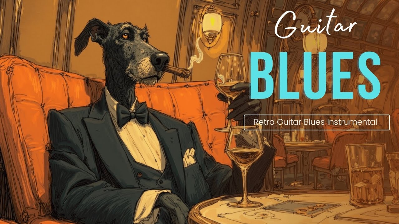 Retro Blues Guitar Sound - Чикагский блюз джем с эмоциональным соло на электрогитаре