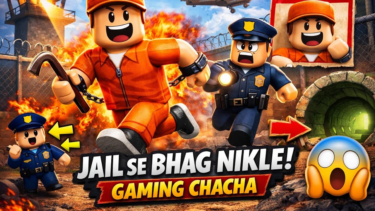 Roblox Prison Escape Challenge 💥 Aakhir Kaise Bhaage? | Gaming Chacha
