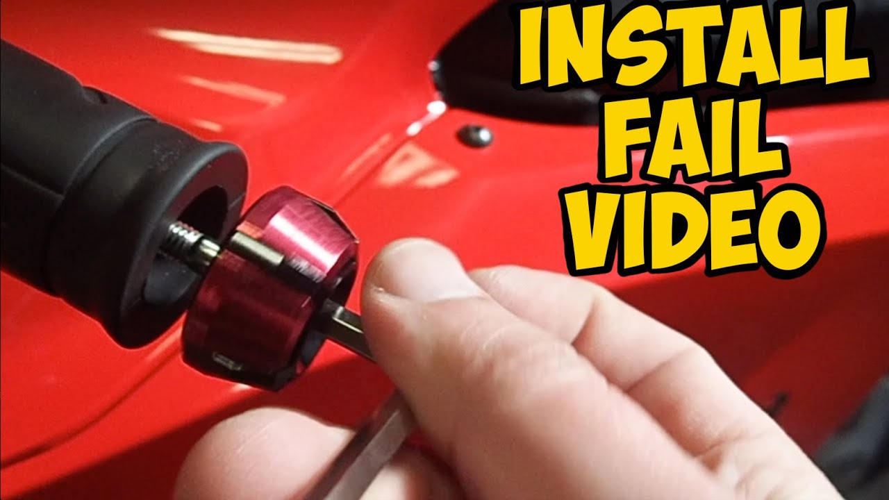 Bar End Install Fail Video | 2005 Honda CBR600RR