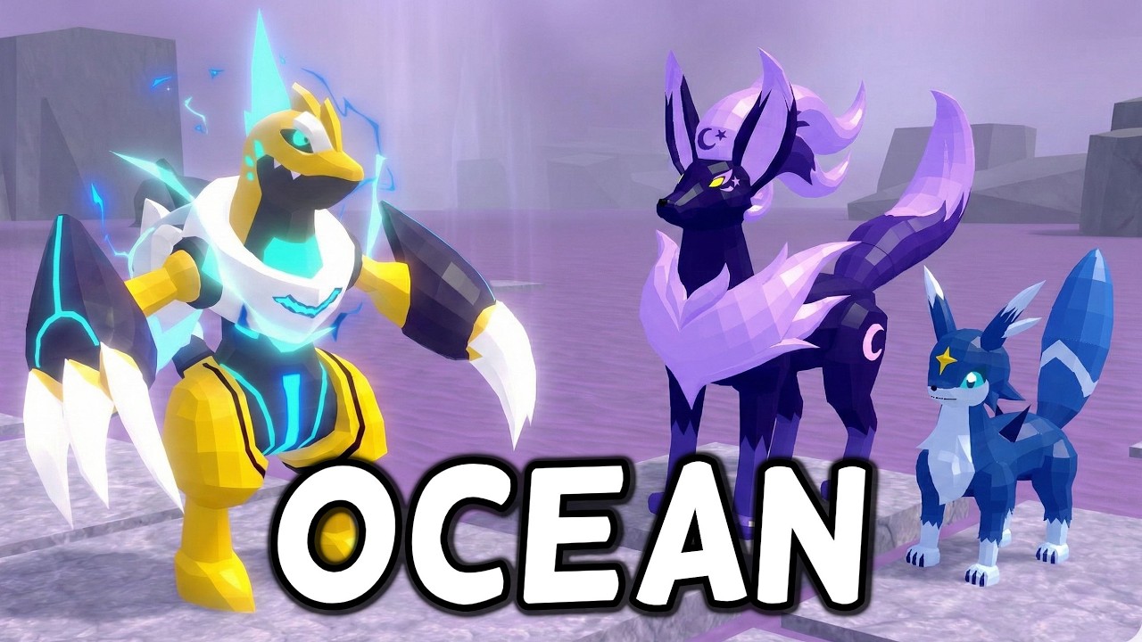 OCEAN Event Update MECHAVOLT & LUNAVOX in Catch a Monster Roblox