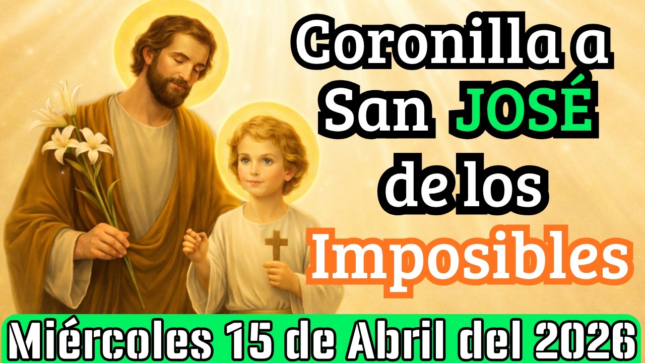 Coronilla de los Imposibles al Poderos&iacute;simo San Jos&eacute; &ndash; Mi&eacute;rcoles 15 de Abril 2026  Har&aacute; lo imposible