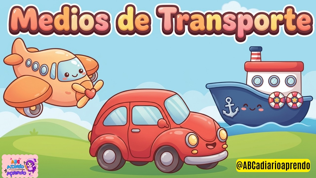 Medios de Transporte! 🚗✈️🚀Aprende a leer y conoce lo Medios de transporte Acu&aacute;ticos, a&eacute;reo terrestre