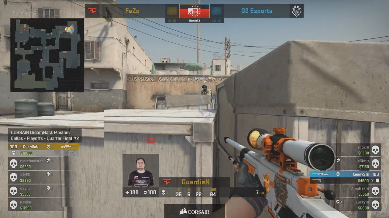 GUARDIAN vs KENNYS!! - FaZe vs G2 - DreamHack Masters Dallas 2019 - CS:GO