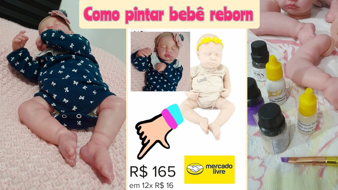 Como pintar bebê reborn!