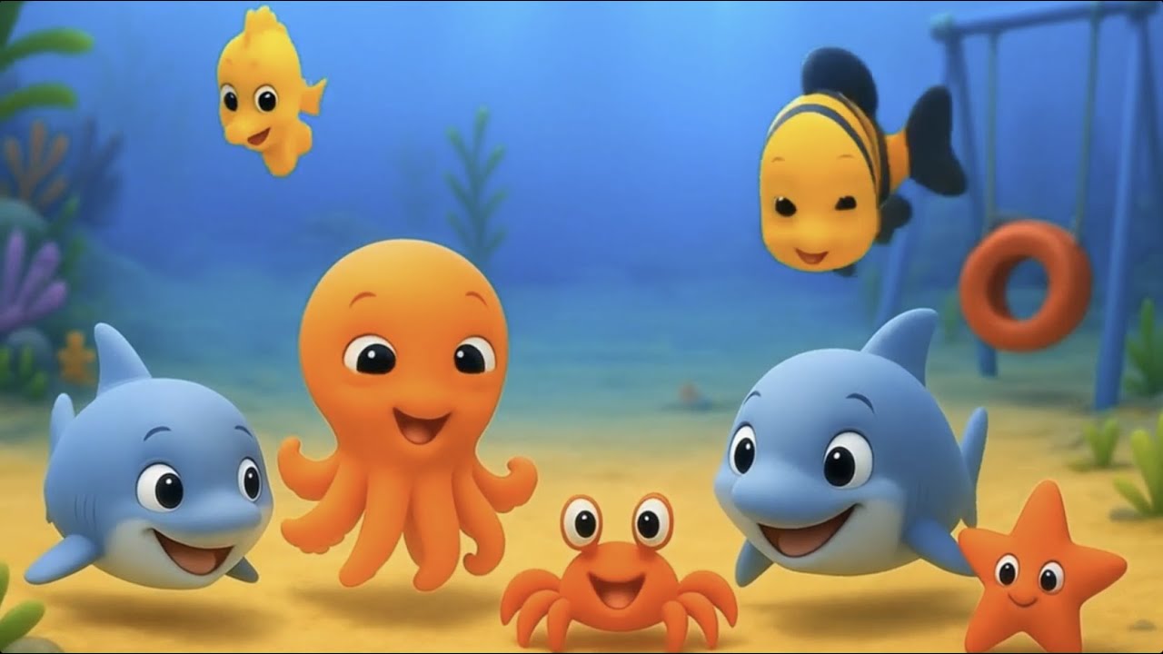 Running baby sea animals #KidsSongs #AnimalSongs #EducationalSongs #AlphabetSongs
