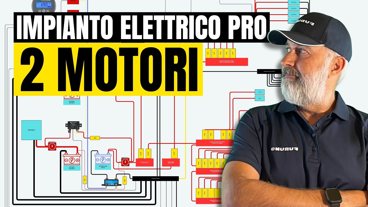 IMPIANTO ELETTRICO BARCA PRO 2 MOTORI