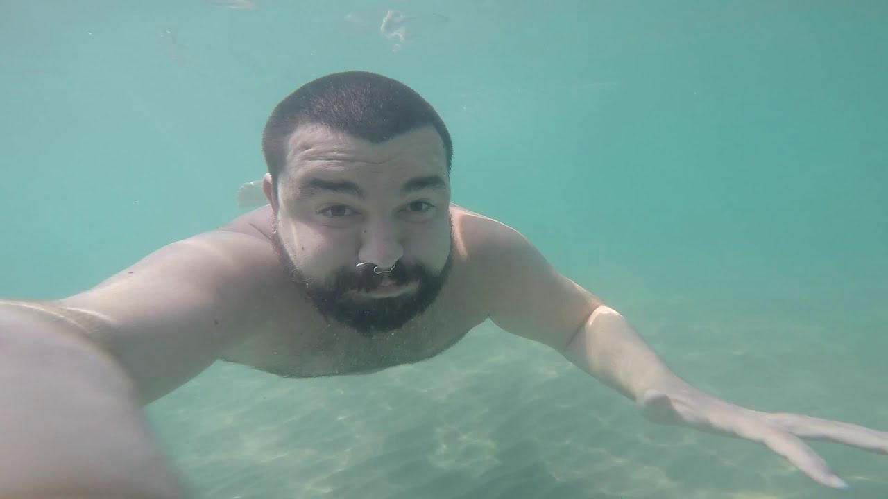 Probando GoPro Hero 4 Silver Bajo el Agua en mar - Testing GoPro Hero 4 Silver Underwater in the sea