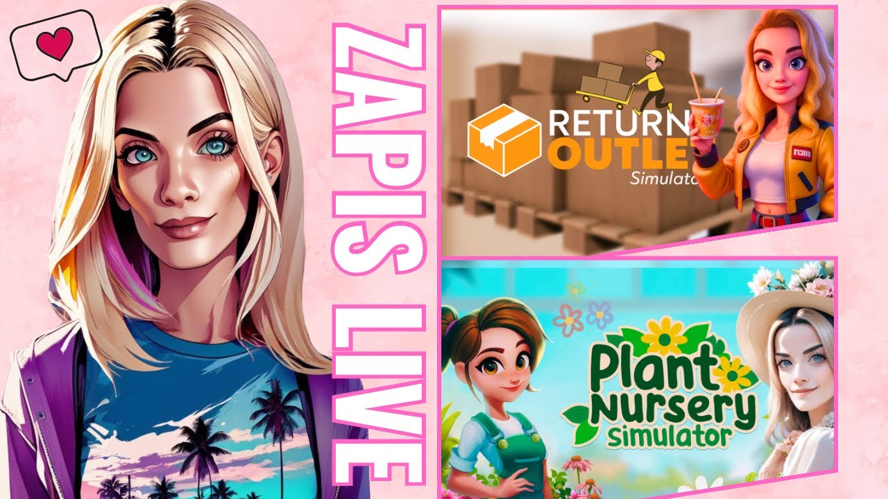 ZAPIS LIVE🩷 | ZAKUPY W CIEMNO NA LIVE🤎 RETURNS OUTLET SIMULATOR📦 i PLANT NURSERY SIMULATOR 🌺