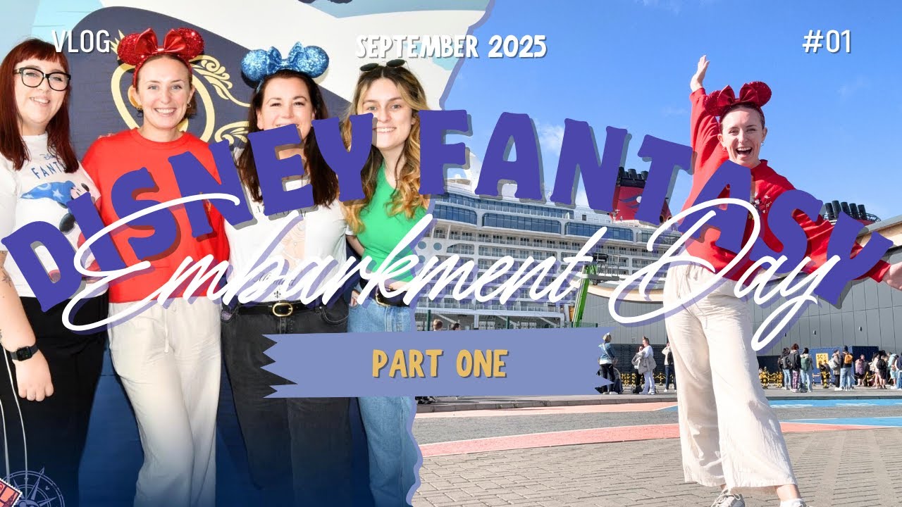 DISNEY FANTASY 2025 (pt. 1) - Embarkment Day, Sail Away and Animator’s Palate