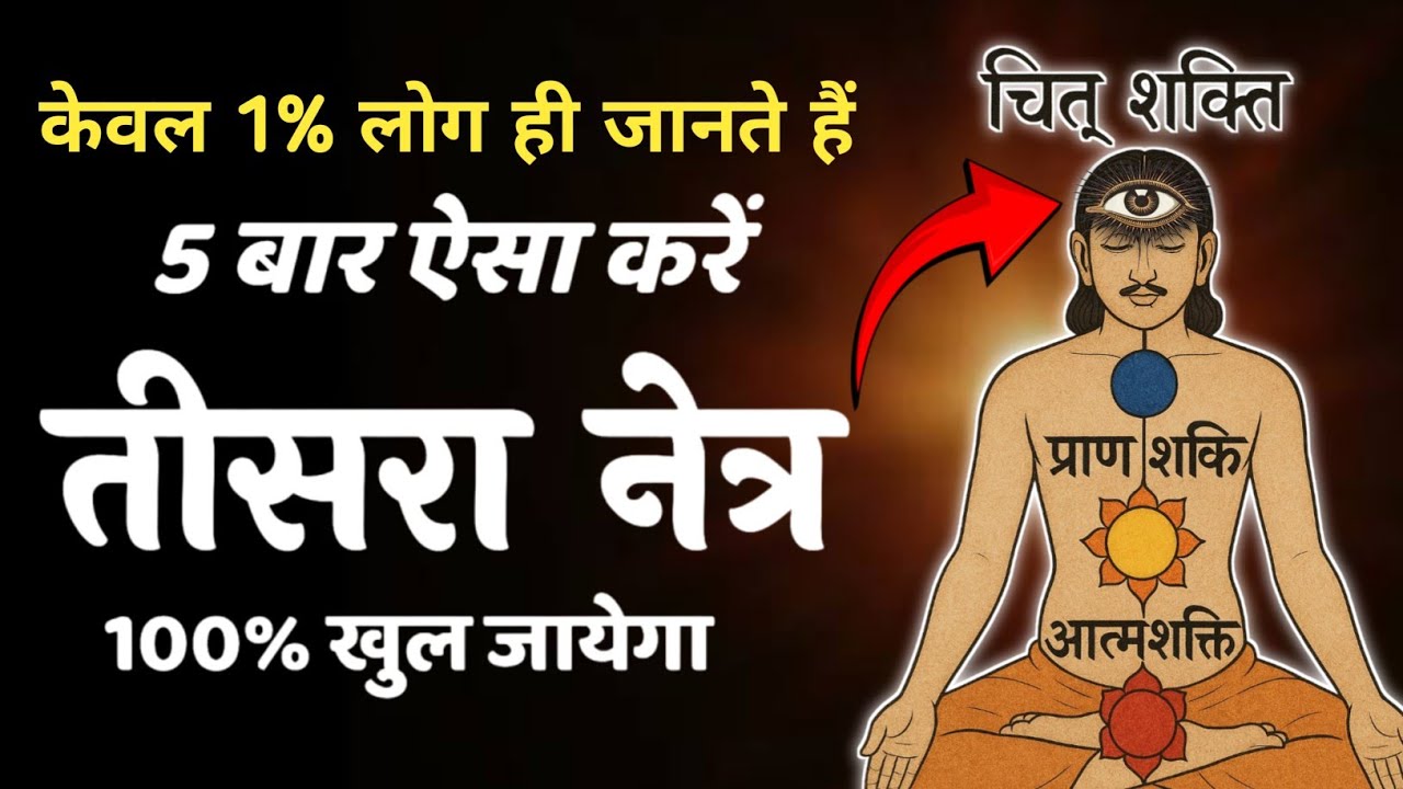 Third Eye Activation 👁️ आज्ञा चक्र को कैसे जागृत करें| जल्दी से जान लो तीसरा नेत्र खुलने का रहस्य