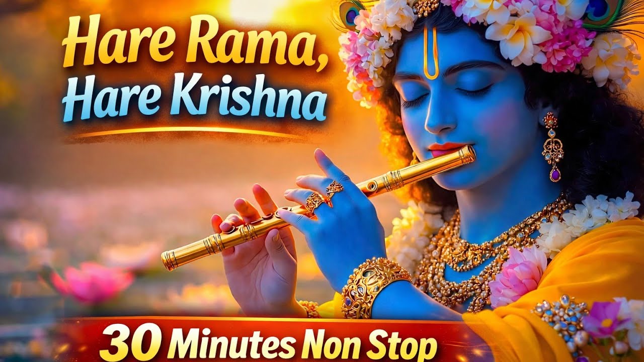 Hare Krishna Hare Rama (30 Mins) | Listen Daily to Remove All Negativity & Blockages 🕉️ | Meditation
