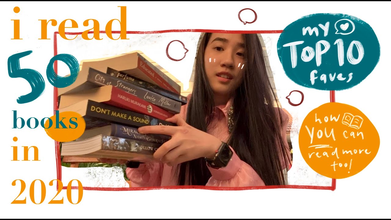 i read 50 books in 2020 | sharing my top 10 favourites and tips on how to read more | pdpcs
