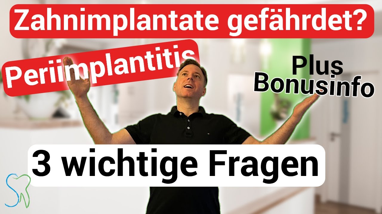 Gefährdet Periimplantitis meine Zahnimplantate? 3 Dinge plus Bonusinfo