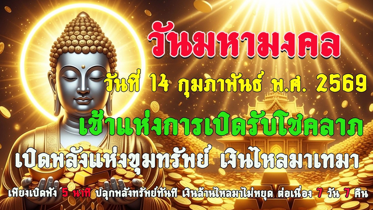วันมหาศักดิ์สิทธิ์ วันที่ 14 ก.พ. 2569 วันมหาศักดิ์สิทธิ์ เปิดดวงรับทรัพย์ เทวดาประทานโชคใหญ่