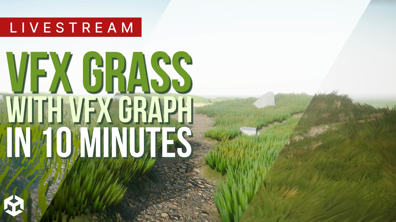 VFX Grass with VFX Graph in 10 Minutes/1 Hour/1 Day | Clocked