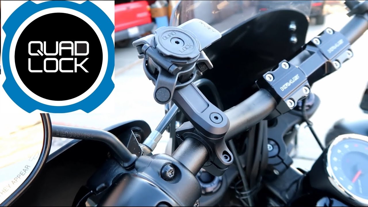 Установка крепления Quad Lock Pro Bike Mount | Демпфер вибраций