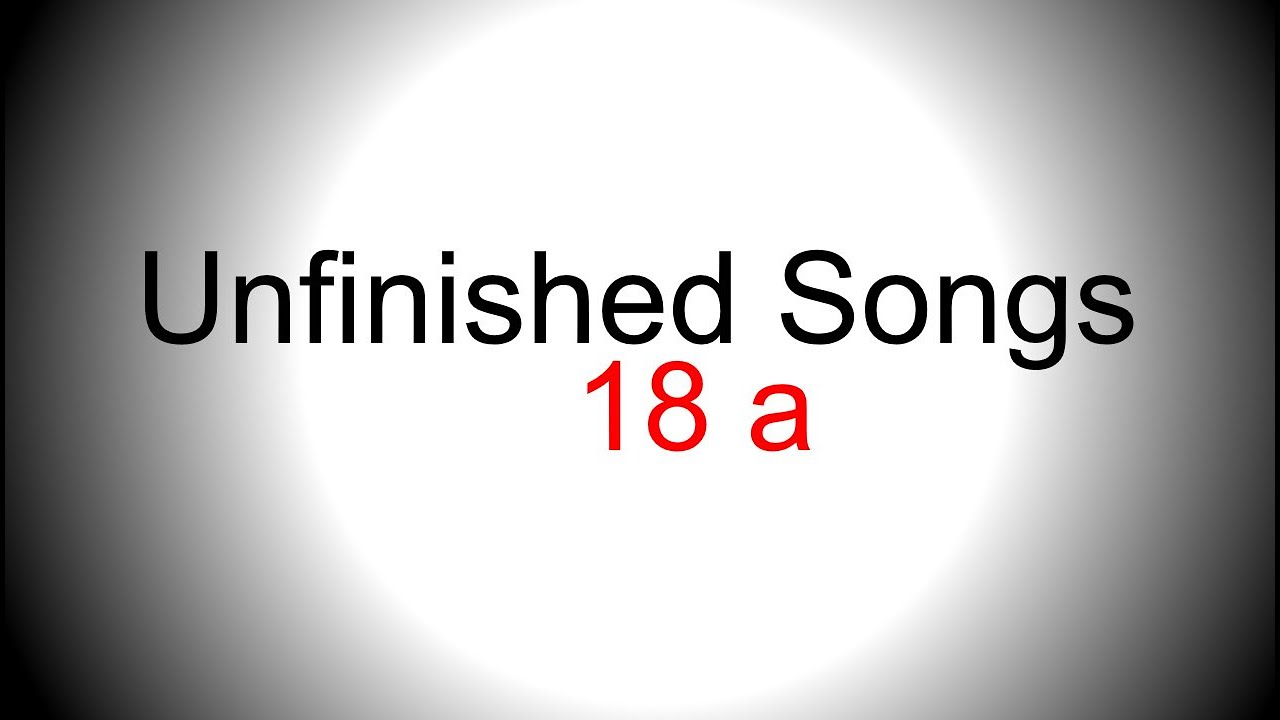 Moody singing backing track with second part buildup - Unfinished song No.18 a