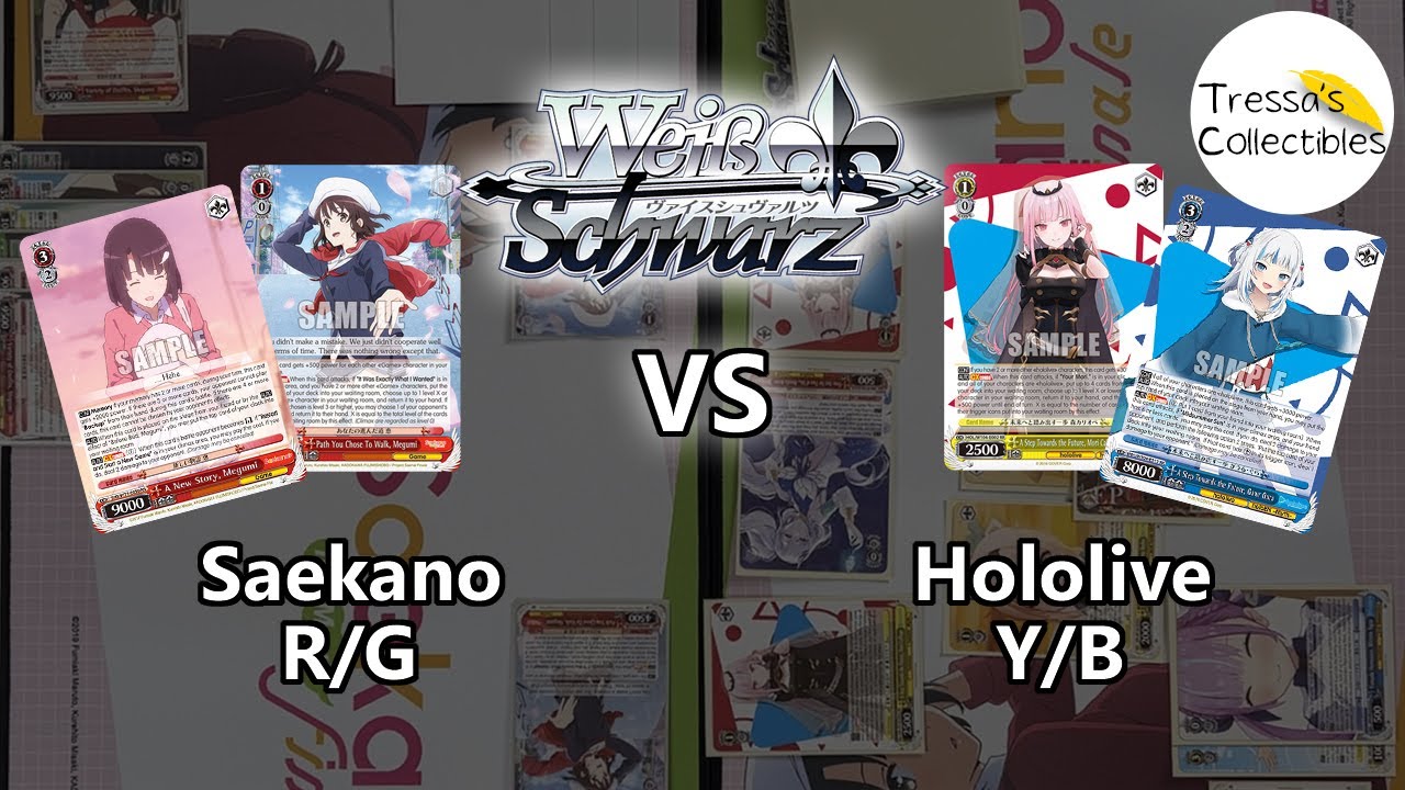 Saekano (R/G) vs. Hololive (Y/B) [Weiss Schwarz TCG]