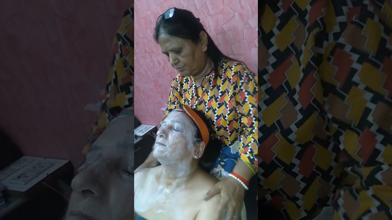om sai nishulk beauty training centre#facial #stepbystep