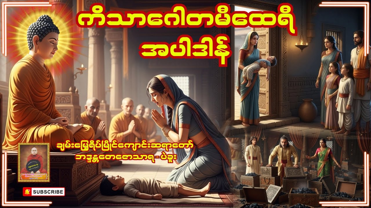 ကိသာဂေါတမီထေရီအပါဒါန်တရားဒေသနာတော်-  ချမ်းမြေ့ရိပ်မြိုင်ကျောင်းဆရာတော်