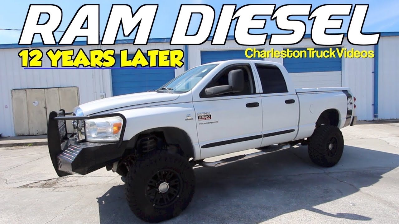 Вот ОБЗОР Dodge Ram 2500 Cummins 6.7L 4x4 2007 года выпуска, выставленный на продажу 12 лет спустя !!!