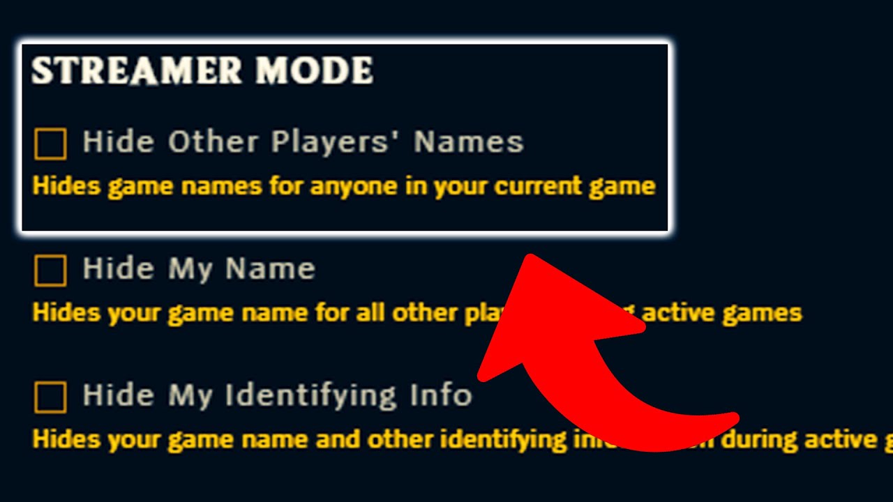STREAMER MODE ruined League of Legends