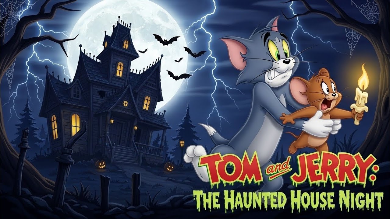 Tom and Jerry the haunted house night