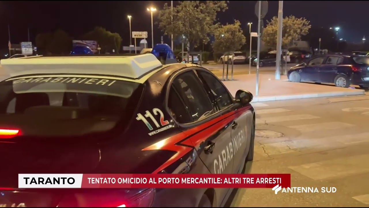 10 GENNAIO 2026 - TARANTO - TENTATO OMICIDIO AL PORTO MERCANTILE: ALTRI TRE ARRESTI