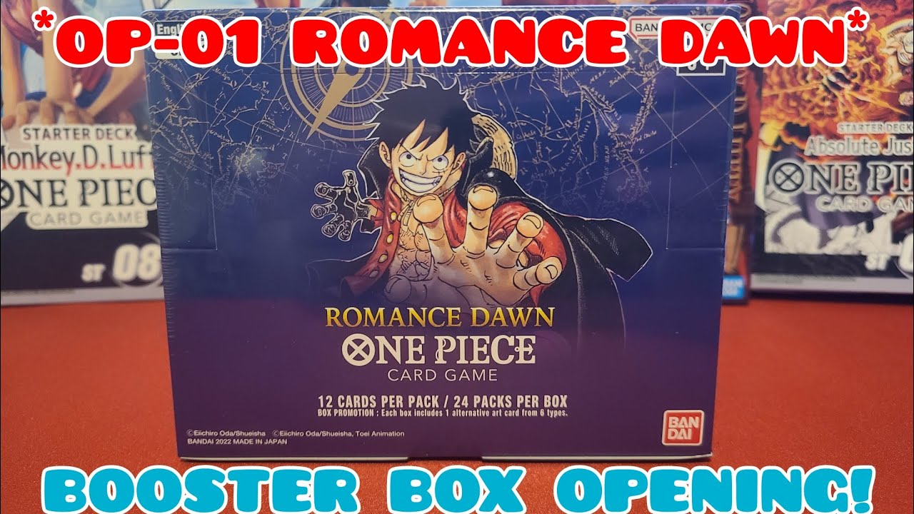One Piece OP-01 (Romance Dawn) Booster Box Opening!  English Version!