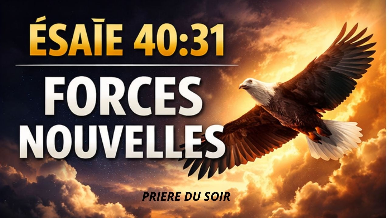 PRIÈRE DU SOIR PUISSANTE – Dieu Renouvelle Tes Forces Pendant la Nuit  Ésaïe 4031