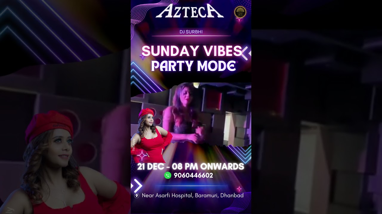 SUNDAY VIBES: PARTY MODE! 🎧🔥Join DJ SURBHI at Azteca for the ultimate night!