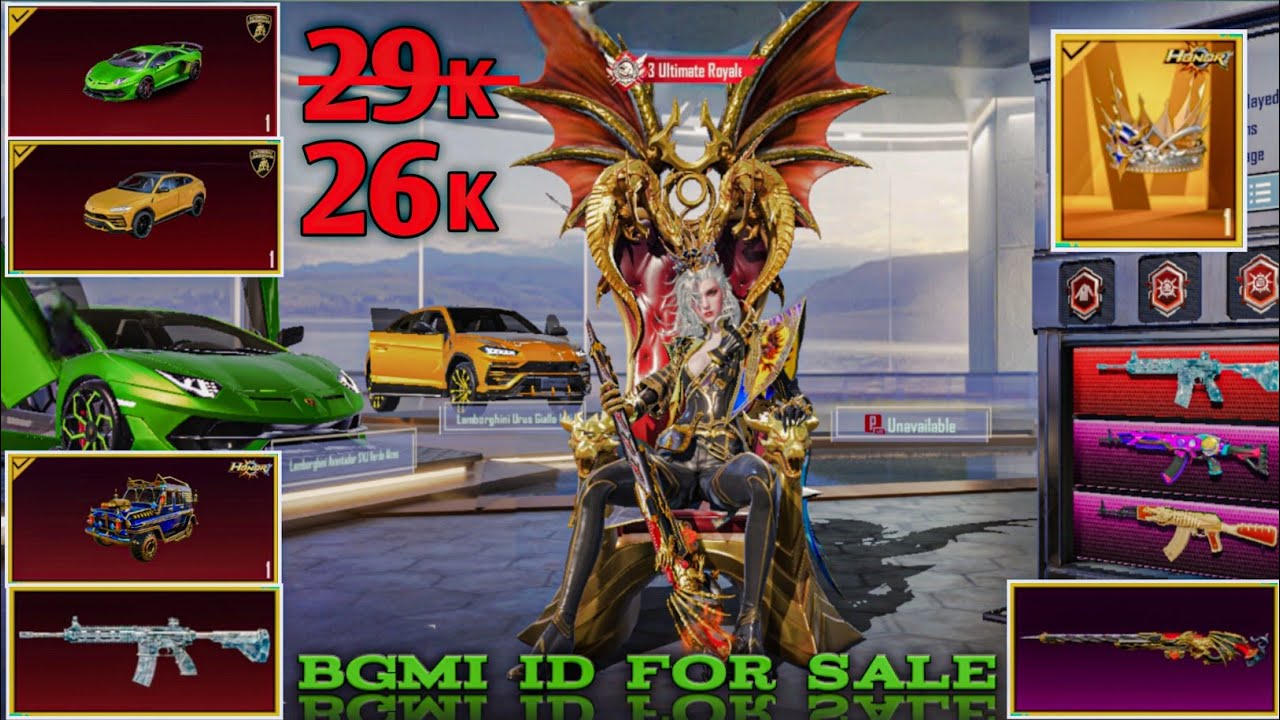 Bgmi Id Sale under 30k | Best bgmi id for sale under 29k