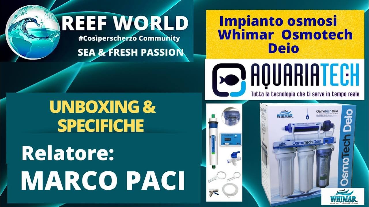 Impianto Osmotico Whimar Osmotech Deio - Marco Paci by Reef-World