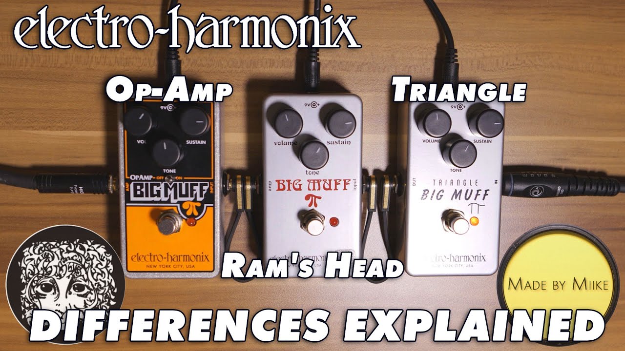 Операционный усилитель Electro-Harmonix, усилитель Ram's Head и усилитель Triangle Big Muff — раз...